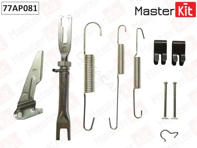 Ремкомплект тормозных колодок MASTERKIT 77AP081