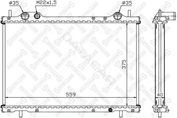 Радиатор охлаждения STELLOX 10-25730-SX