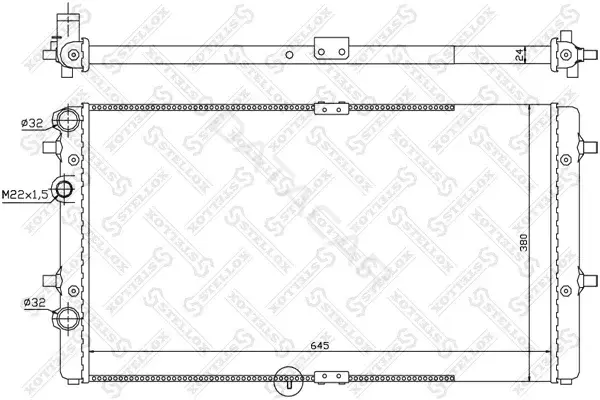 Радиатор охлаждения STELLOX 10-26569-SX
