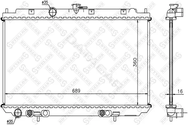 Радиатор охлаждения STELLOX 10-26578-SX