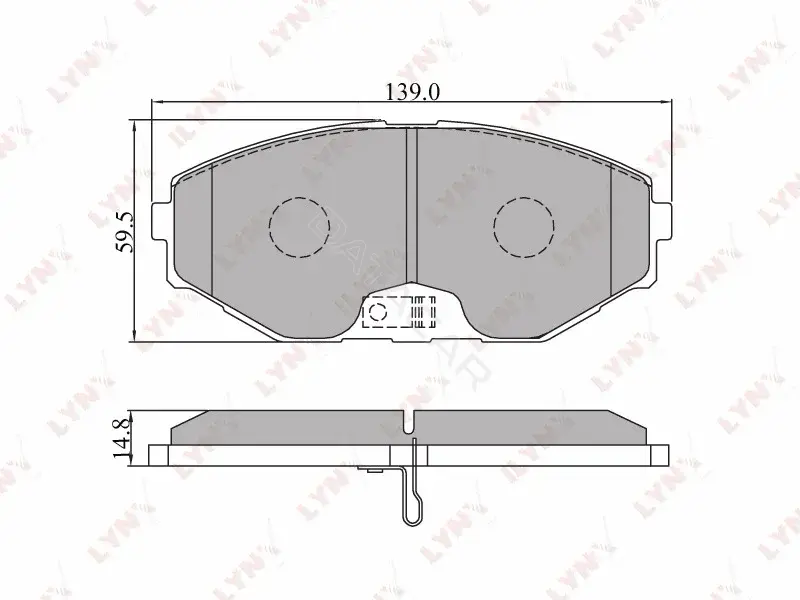 Тормозные колодки LYNXAUTO BD-5705
