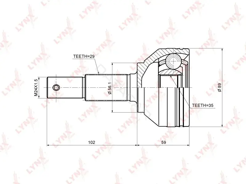 Шрус LYNXAUTO CO-3703