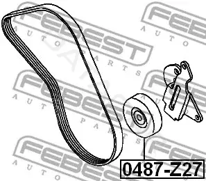 Натяжитель ремня генератора FEBEST 0487-Z27