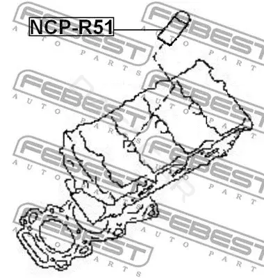 Прокладка свечного колодца FEBEST NCP-R51
