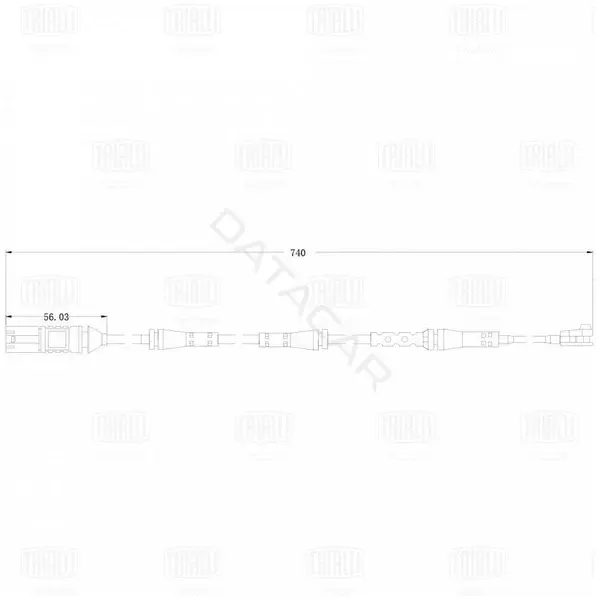 Датчик износа тормозных колодок TRIALLI PFS0215