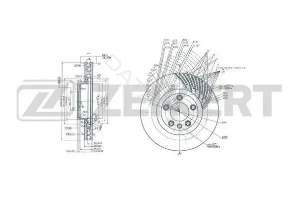 Тормозные диски ZEKKERT BS-6163