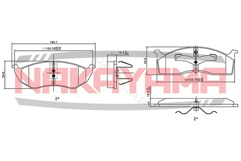 Тормозные колодки NAKAYAMA HP8131NY