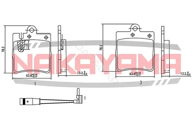 Тормозные колодки NAKAYAMA HP8365NY