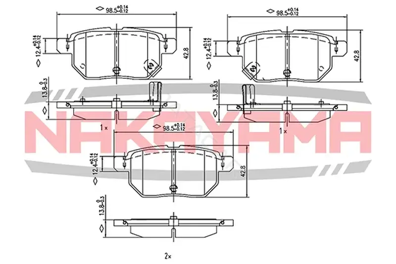 Тормозные колодки NAKAYAMA HP8443NY