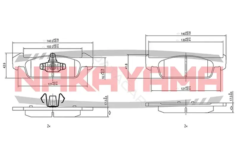 Тормозные колодки NAKAYAMA HP8634NY