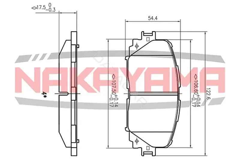 Тормозные колодки NAKAYAMA HP8642NY