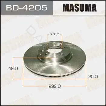 Тормозные диски MASUMA BD-4205