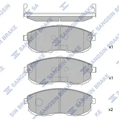 Тормозные колодки Hi-Q SP1183