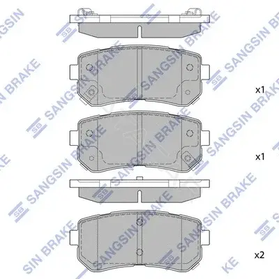 Тормозные колодки Hi-Q SP1187