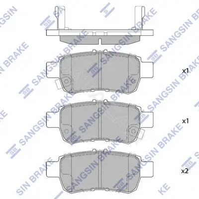 Тормозные колодки Hi-Q SP1428