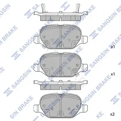 Тормозные колодки Hi-Q SP1709