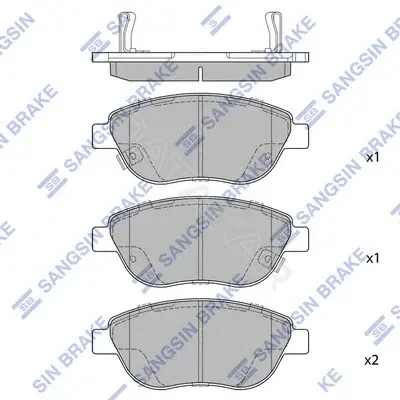 Тормозные колодки Hi-Q SP1710