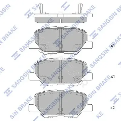 Тормозные колодки Hi-Q SP1731