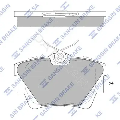 Тормозные колодки Hi-Q SP1742