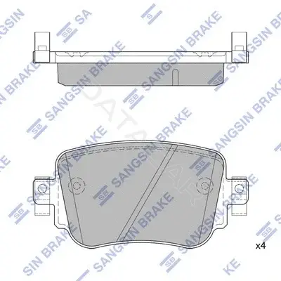 Тормозные колодки Hi-Q SP1900