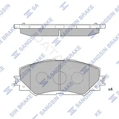 Тормозные колодки Hi-Q SP2093