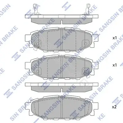 Тормозные колодки Hi-Q SP2118