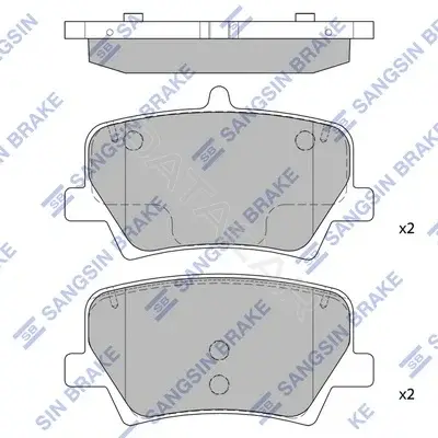 Тормозные колодки Hi-Q SP2590