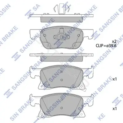 Тормозные колодки Hi-Q SP4239