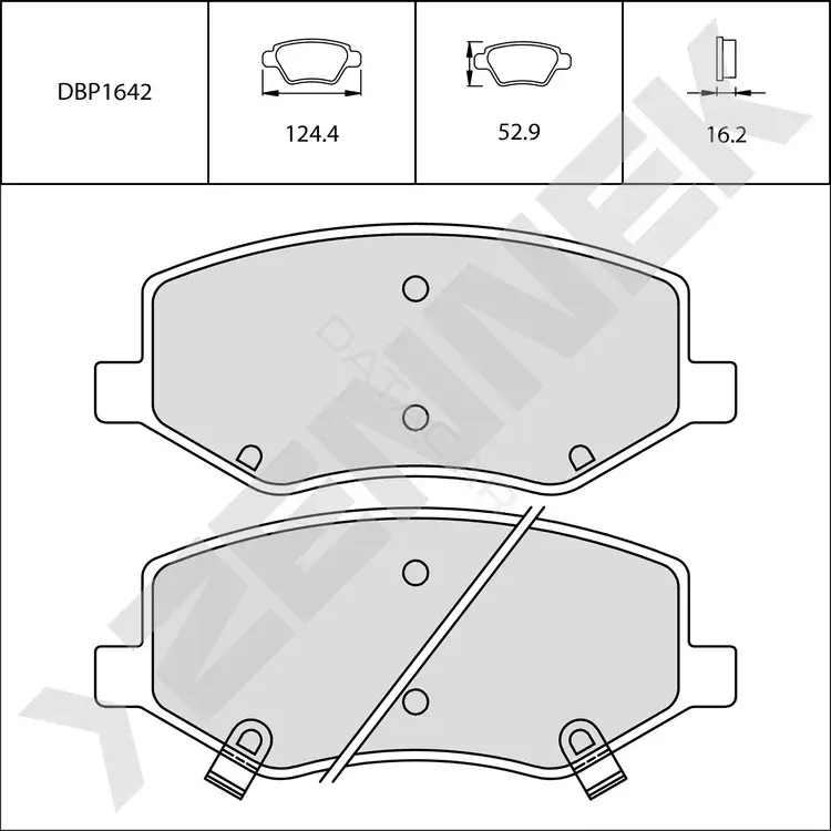 Тормозные колодки ZENNEK DBP1642
