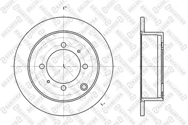 Тормозные диски STELLOX 6020-3024-SX