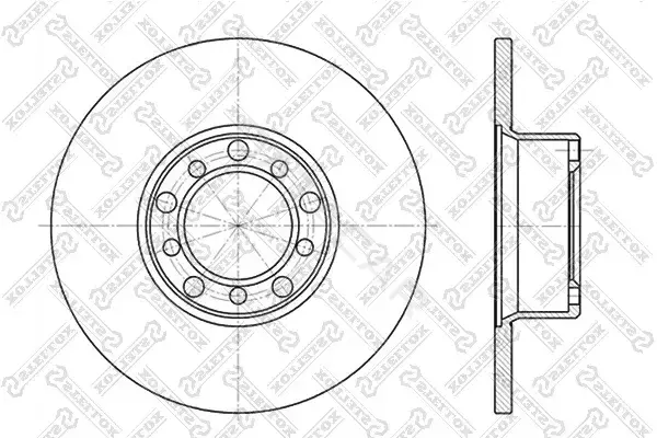 Тормозные диски STELLOX 6020-3304-SX