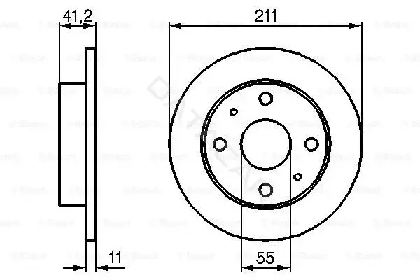 Тормозные диски BOSCH 0986479119
