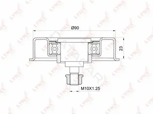 Натяжной ролик ГРМ LYNXAUTO PB-5084