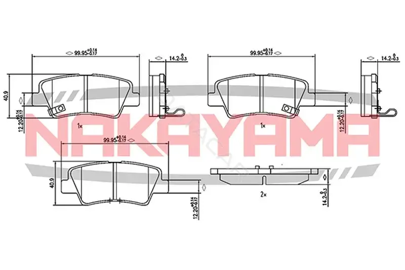 Тормозные колодки NAKAYAMA HP8147NY