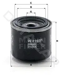 Масляный фильтр MANN W811/81