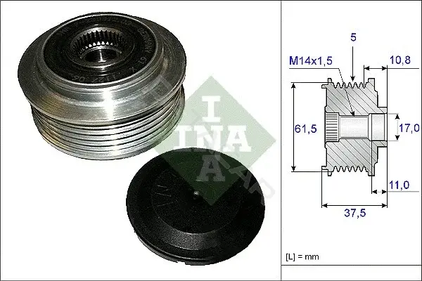 Шкив генератора INA 535010710