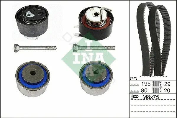 Комплект ГРМ INA 530076610