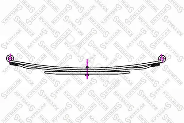 Рессора STELLOX 12-00003-SX