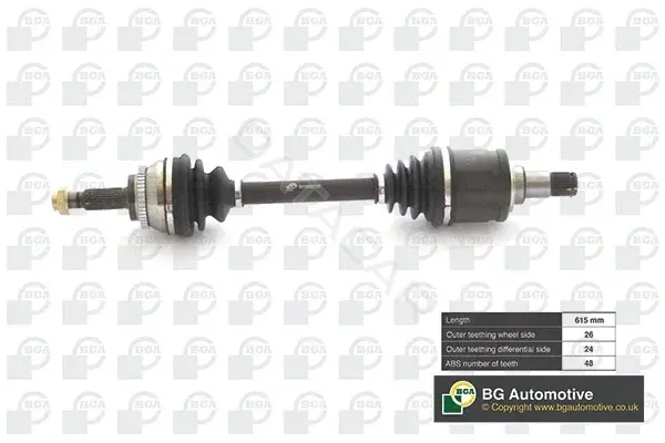 Приводной вал / Полуось BGA DS7608L