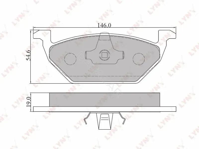 Тормозные колодки LYNXAUTO BD-8003