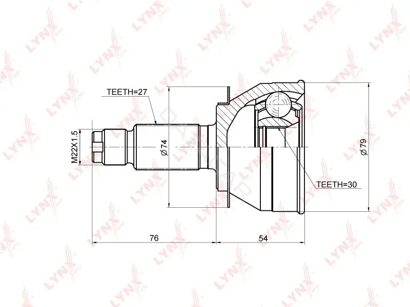 Шрус LYNXAUTO CO-3679