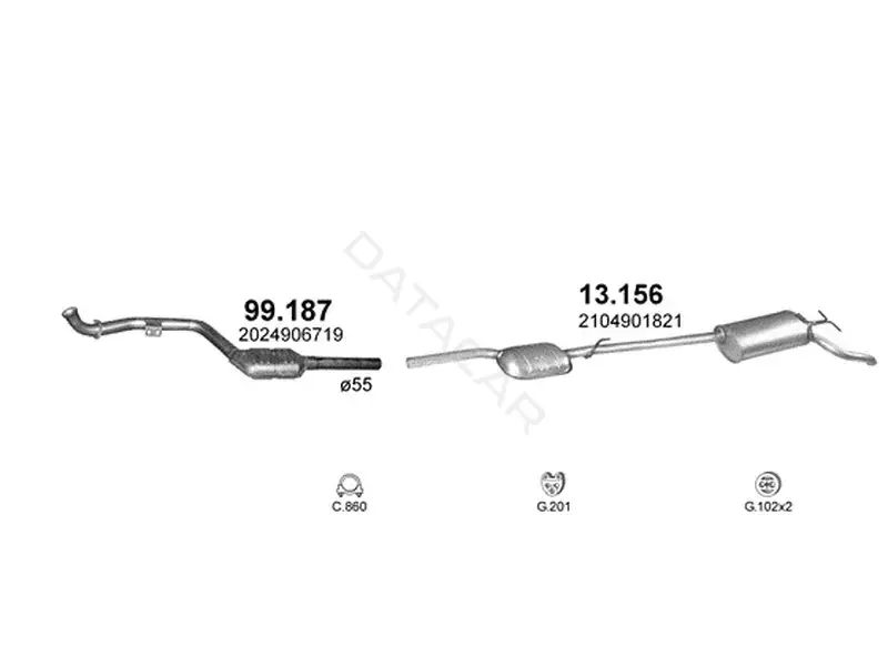 Глушитель выхлопных газов POLMOSTROW 13.156
