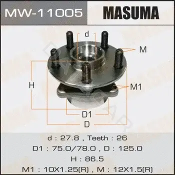 Подшипник ступицы MASUMA MW-11005