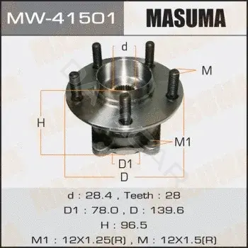 Подшипник ступицы MASUMA MW-41501