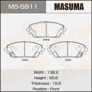 Барабанные колодки MASUMA MS-5911