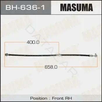 Тормозные шланги MASUMA BH-636-1