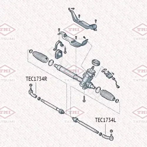 Рулевые наконечники TATSUMI TEC1734R