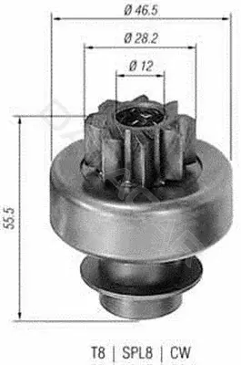 Бендикс стартера MAGNETI MARELLI 940113020130