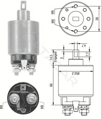 Реле втягивающее MAGNETI MARELLI 940113050237