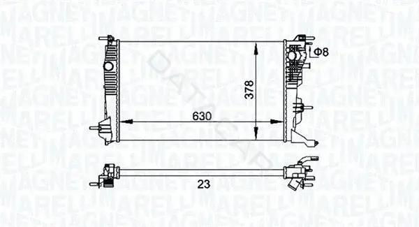 Радиатор охлаждения MAGNETI MARELLI 350213158300